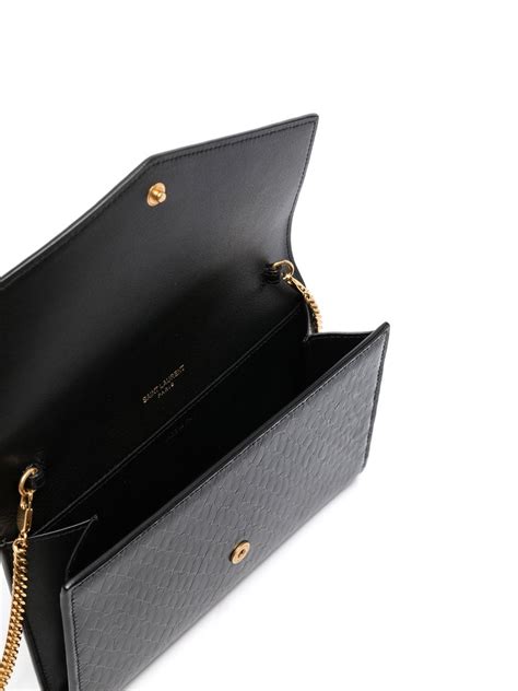 envelope crossbody bag ysl|YSL crocodile envelope bag.